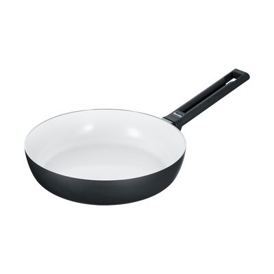 Stew pan, Alu Induction b.nature stew pan 24 cm, black/white