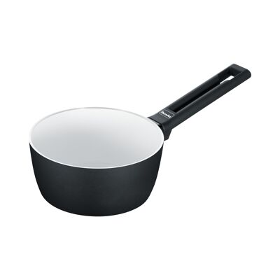 Saucepan, Alu Induction b.nature saucepan 16 cm, black/white