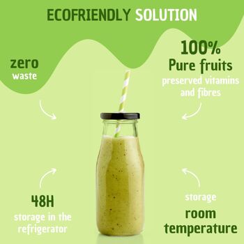 BULK Green : Kiwi, Ananas, Banane - Préparation 100% purs fruits à réhydrater 8