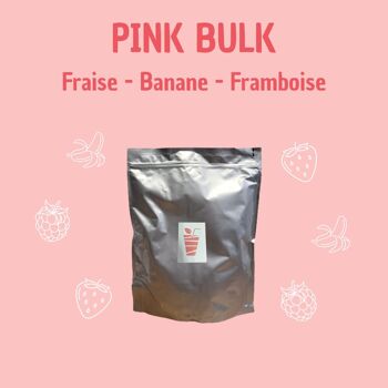 BULK Pink : Fraise, Banane, Framboise - Préparation 100% purs fruits à réhydrater 1