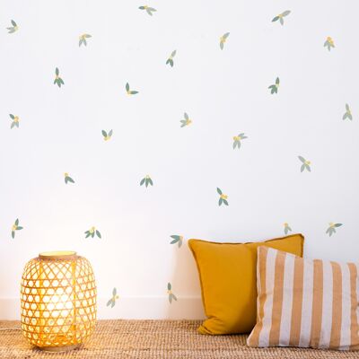 Daisy Leaves Decorative Sticker