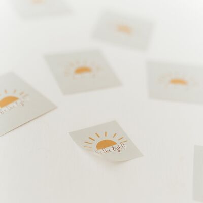 20 stickers "Be the light"
