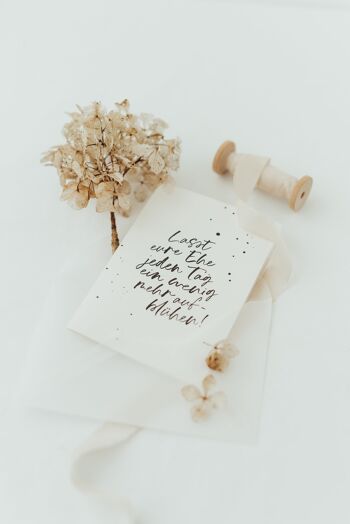 Votre mariage - carte pliante avec enveloppe 2