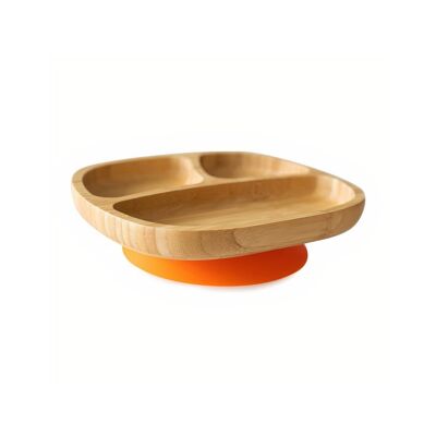 Bamboo Classic Toddler Suction Plate - Orange