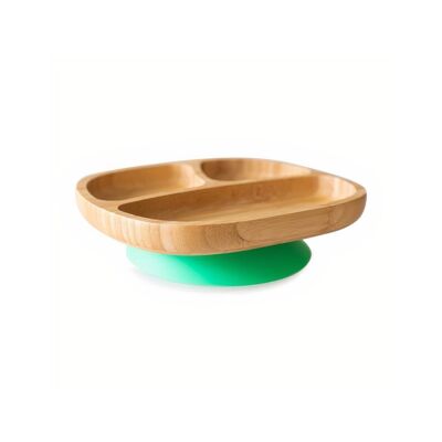 Bamboo Classic Toddler Suction Plate - Green