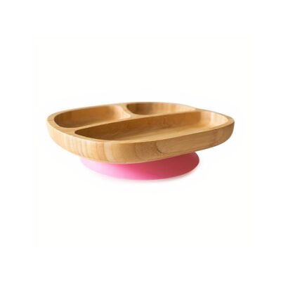 Bamboo Classic Toddler Suction Plate - Pink