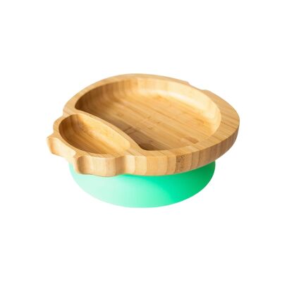 Bamboo Ladybird Suction Baby Plate - Green