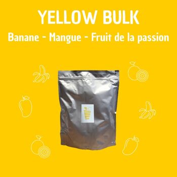 BULK Yellow : Banane, Mangue, Fruit de la passion - Préparation 100% purs fruits à réhydrater 1