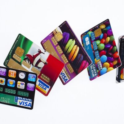 Adesivi per carte di credito "Best of" - Confezione da 50 (10 diversi design per 5)
