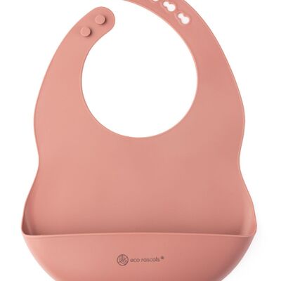 Crumb and Dribble Catch Bib - Rose