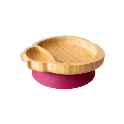 Bamboo Ladybird Suction Baby Plate - Red