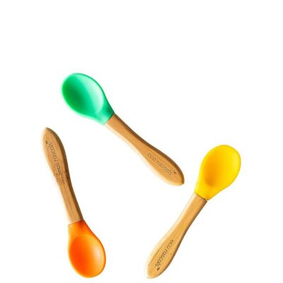 Best Baby Spoons BPA Free - Orange, Green, Yellow