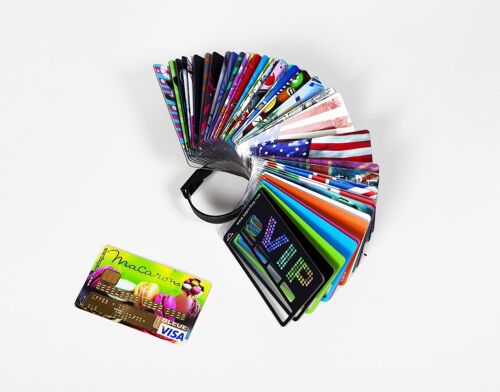 "Best of" stickers pour carte de credit - Pack de 120 (24 décors differents par 5) + kit pantone offert