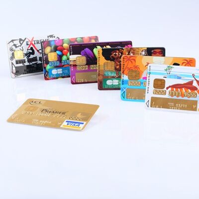 Pegatinas para tarjetas de crédito "Lo mejor de" - Paquete de 200 (40 diseños diferentes por 5) + kit pantone ofrecido