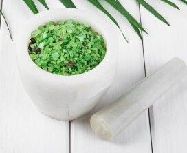 Cristalli di sale verde giada con bambù hawaiano biologico - 1KG - HECOSFAIR