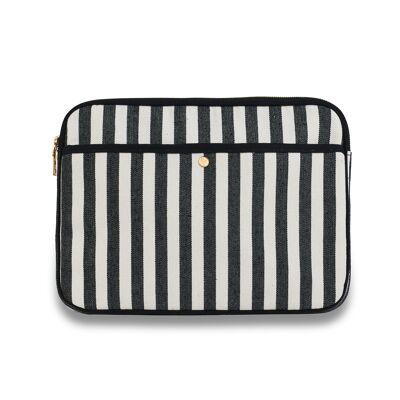 Cotton Stripe Laptop Sleeve