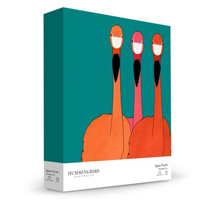1000 pcs Boxed/Flamingo Trio