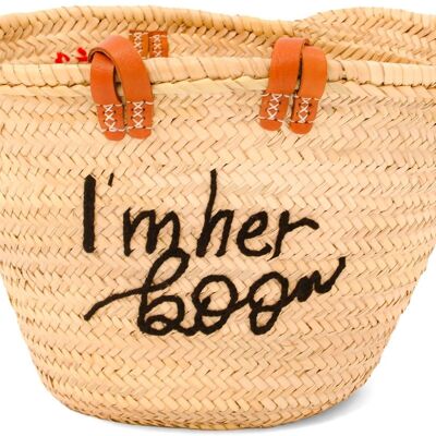 Panier fait main Halloween monogrammé BOO