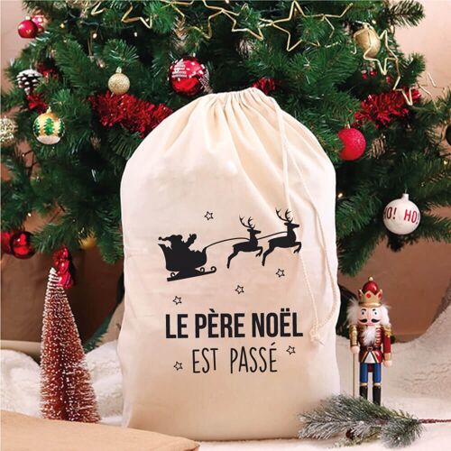 Hotte personnalisée Noël Village de Noël, 50 x 68 cm
