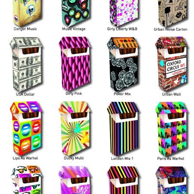 "Best of" cigarette pack cases - Pack of 240 (20 decorations per 12)