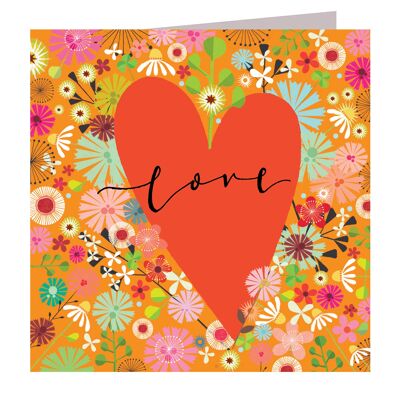 FL41 Love Heart Greetings Card