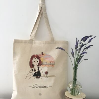 Tote Bag en Coton "La Nana de Bordeaux" - Imprimé en France
