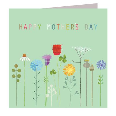 FL44 Carte de fleurs pour la fête des mères