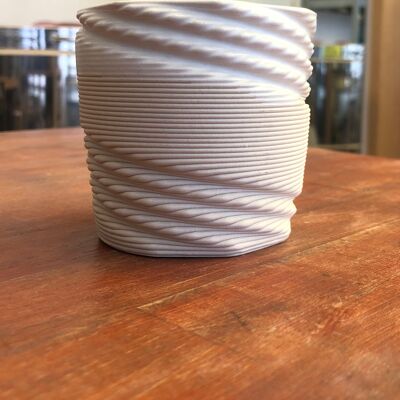 Cup Twister L (bianco, bianco)