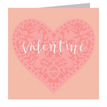 SS04 Valentine's Cut Out Heart Card 1