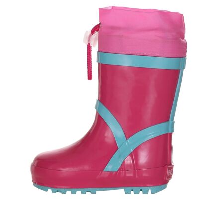 Basic lined rubber boots - pink