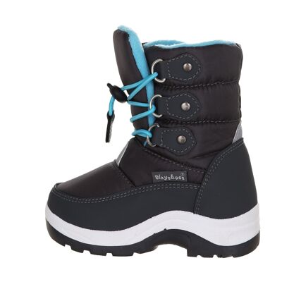 Winter lace-up bootie - turquoise