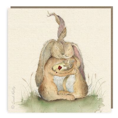 Hares my Family Greeting Card