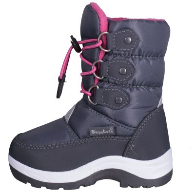 Winter bootie with lacing -pink I