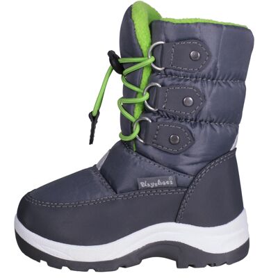 Winter lace-up bootie -green