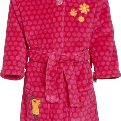 Fleece bathrobe DIE MAUS pink -pink