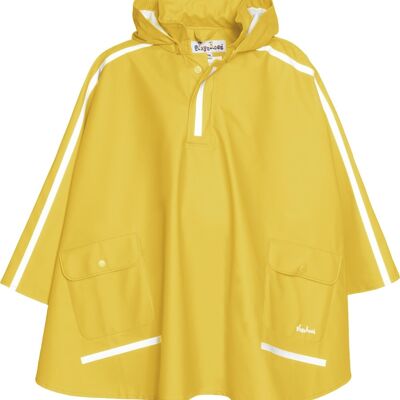 Rain cape long back - yellow
