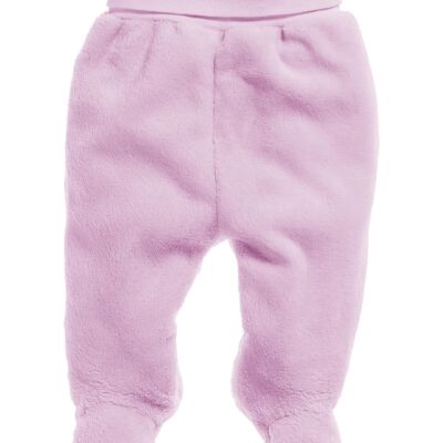 Pantaloni morbidi in pile - rosa