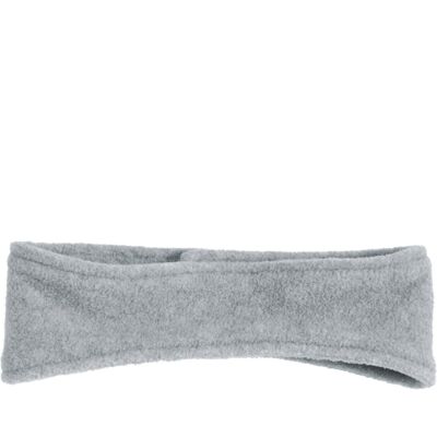 Fleece-Stirnband -grau/melange