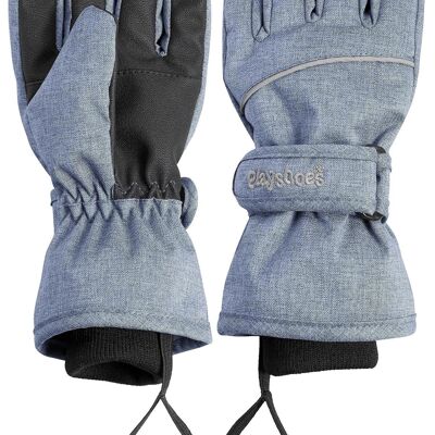 Finger glove - denim blue