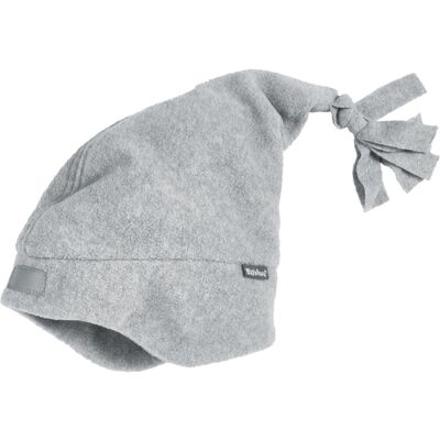 Fleece pointed cap -grey/melange