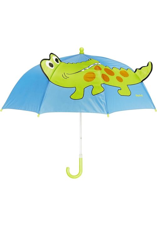 Regenschirm Krokodil -blau/grün