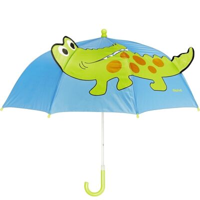 Regenschirm Krokodil -blau/grün
