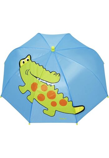 Parapluie crocodile - bleu/vert 2
