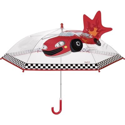 Paraguas coche de carreras -transparente