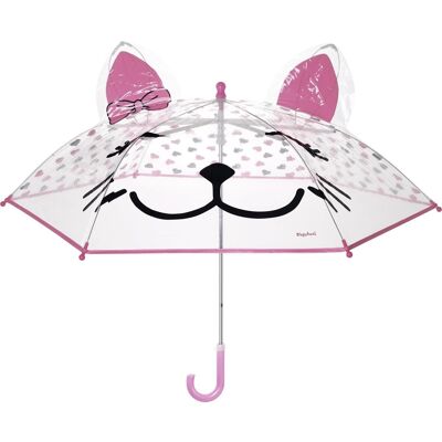 Paraguas gato -transparente