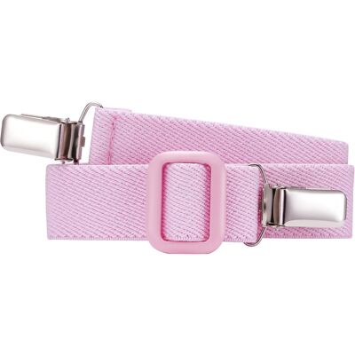 Clip cinturón elástico uni rosa