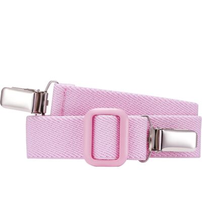 Elastik-Gürtel Clip uni -rosa