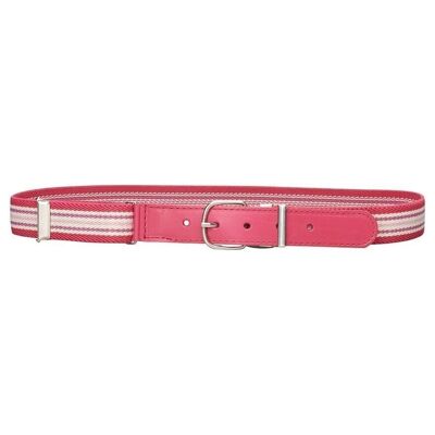 Elastic belt stripes -pink