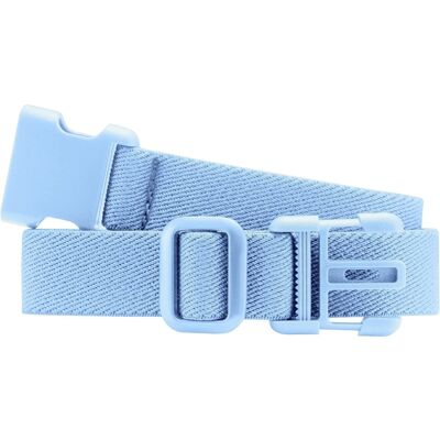 Boucle de ceinture élastique bleu uni