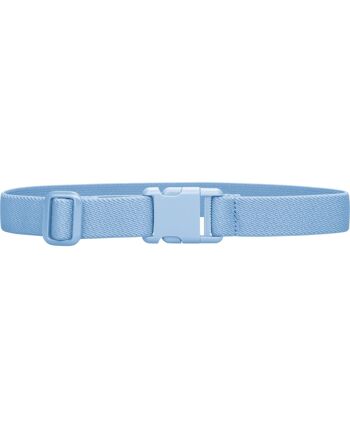 Boucle de ceinture élastique bleu uni 2